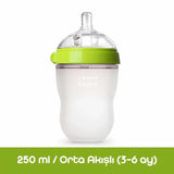 Comotomo Anti-Colic Silicone Baby Bottle Medium Flow Green 250 ml