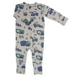 Trucks Diggers Construction Convertible Romper