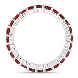 1.63 Carat Genuine Ruby 14K White Gold Ring