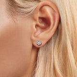 925 Sterling Silver 0.3 Carat Moissanite Earrings for Women