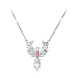 925 Sterling Silver White Gold Plated Synthetic Opal 40+5cm Necklace for Women