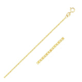 10k Yellow Gold Mariner Link Chain 1.2mm