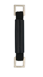 Black Vinyl Webbing Handle With Nickel Hardware - 7 1/2" - Premium Leather Handle from Herdzco Supplies - Just $8.99! Shop now at Herdzco Supplies