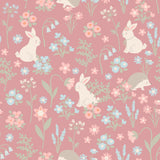 Pink Bunny Floral Emma's Racerback Dress