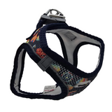 Ewox Air Mesh Amusement Park Print Dog Harness XS