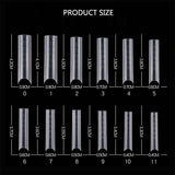 Dual System Nail Form #7- Square Long Curve C - 120pc