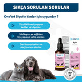 Onevet Biotin Skin & Coat Support Drops for Cats and Dogs 30ml