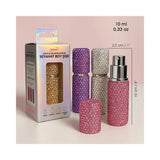 Juene Crystal Pattern Refillable Travel Size Bottle 1 pc