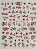 Christmas Nail Stickers  STZ-G048