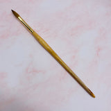 Oval  Crimped Sable Brush #10 - 100% Kolinsky