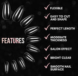 Full Cover Medium   Almond Nail Tips  Bag - 0 to 11- 600 pcs