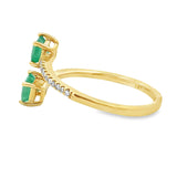 .47ct Emerald Diamond Ring 14KT Yellow Gold