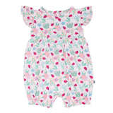 Ladybug Flower Garden Ruffle Romper