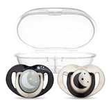 Mamajoo Orthodontic Black & Pearl Night & Day Pacifier Set 12m+