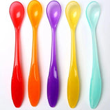Mycey Long Handled Baby Feeding Spoons 5 Pack