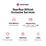 DeerRun All-New 2026 A1 Pro Move+ Smart Foldable Treadmill with 6% Incline & NFC | 350 lbs, 10 mph, Black