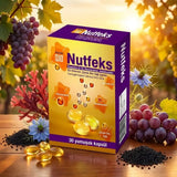 Nutfeks Coenzyme Q10 Resveratrol Astaxanthin Supplement 30 Softgels