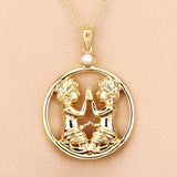 0.45 Carat Genuine Pearl .925 Sterling Silver Pendant