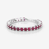1.04 Carat Genuine Ruby .925 Sterling Silver Ring