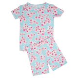 Pretty Pink Floral Summer Pajama Set