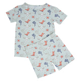 Bulls Boots Lasso Western Summer Pajama Set