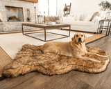 PupRug by Paw.com® Faux Fur Orthopedic Dog Bed - Curve Sable Tan