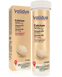 Validus Calcium + Vitamin D3 + Vitamin K2 Bone Support 15 Tablets