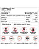Validus Folat Qatrefolic 400 mcg with B12 & Iodine 60 Capsules