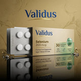 Validus Selenium 200 mcg Sublingual Dietary Supplement 30 Tablets