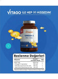 Vitago Premium Omega 3 Softgel Dietary Supplement 60 Count