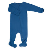 Zipper Footie Captain Blue