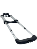 Delsey Retractable Luggage 5-Stage Pull Handle Silver Black 13" - Premium Pull Handles from Herdzco Supplies - Just $55! Shop now at Herdzco Supplies