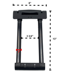 13" Retractable Luggage 4-Stage Pull Handle Black - Premium Pull Handles from Herdzco Supplies - Just $38.99! Shop now at Herdzco Supplies