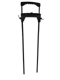 Retractable Luggage 2-Stage Pull Handle Black with Red Locking Latch - Premium Pull Handles from Herdzco Supplies - Just $38.99! Shop now at Herdzco Supplies
