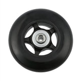 Rubber Ball Bearing Inline Roller Skate Wheels Black - 1 Pair - Premium Wheels from Herdzco Supplies - Just $16.99! Shop now at Herdzco Supplies