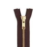 YKK #5 Brass Jacket Zipper - Premium Zippers from Herdzco Supplies - Just $17.99! Shop now at Herdzco Supplies
