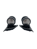 Delsey Titanium Luggage Black & Chrome Spinner Swivel Wheels - Premium Luggage Wheels from Herdzco Supplies - Just $25! Shop now at Herdzco Supplies