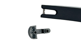 Andiamo 9 1/4" Molded Plastic Vinyl Top Handle Black with Gunmetal Hardware - Premium Top Handle from Herdzco Supplies - Just $16.99! Shop now at Herdzco Supplies