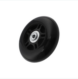 Rubber Ball Bearing Inline Roller Skate Wheels Black - 1 Pair - Premium Wheels from Herdzco Supplies - Just $16.99! Shop now at Herdzco Supplies