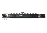 6 3/4" Black Vinyl Handle With Nickel Hardware - Premium Replacement Handle from Herdzco Supplies - Just $13.99! Shop now at Herdzco Supplies