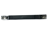 6 3/4" Black Vinyl Handle With Nickel Hardware - Premium Replacement Handle from Herdzco Supplies - Just $13.99! Shop now at Herdzco Supplies
