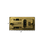 Vintage Hartmann Tweed Luggage Push Button for Tweed Leather Trim Suitcase Latch - Premium Latches from Herdzco Supplies - Just $19.99! Shop now at Herdzco Supplies